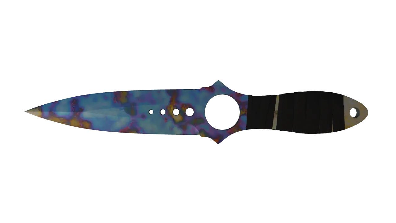 Skeleton Knife | Case Hardened seed #651, back