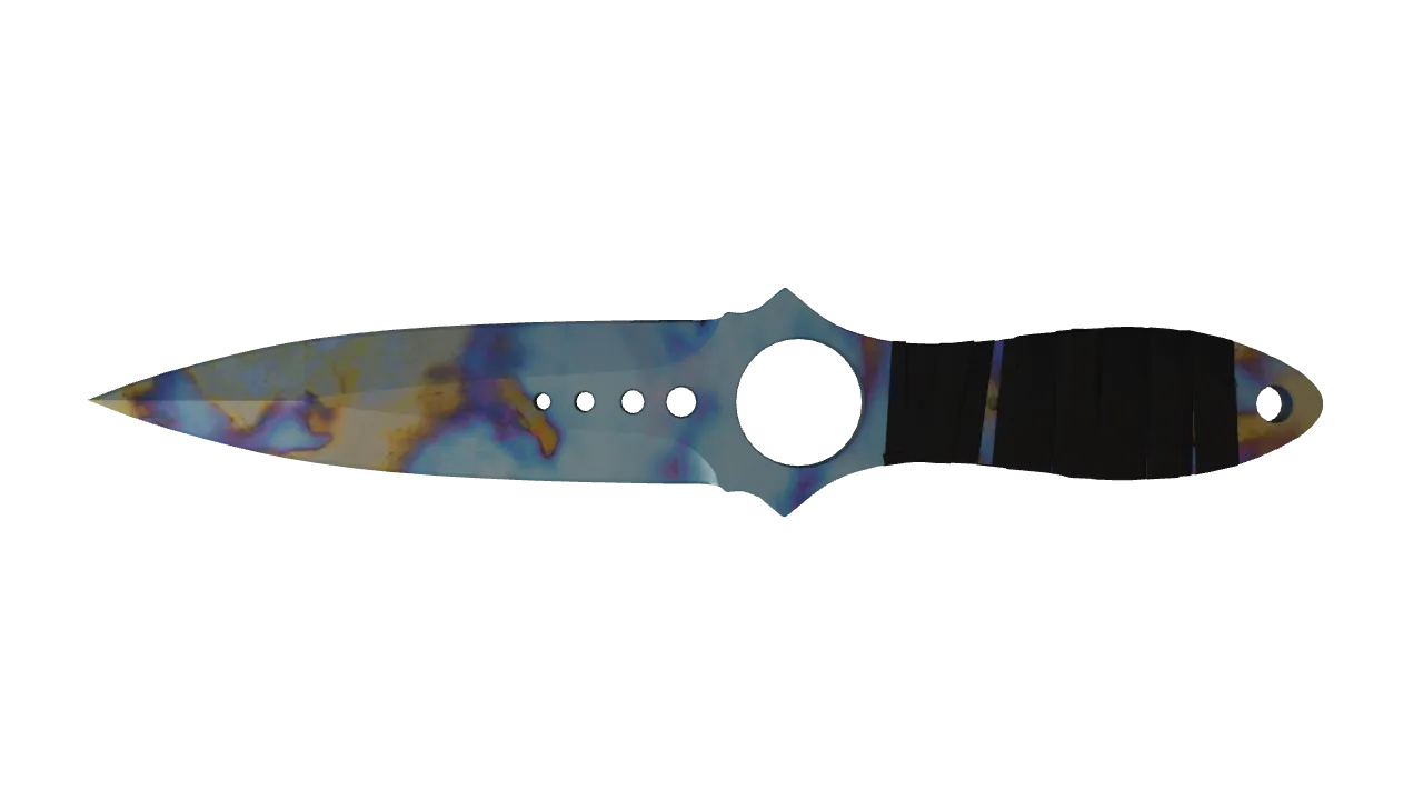 Skeleton Knife | Case Hardened seed #669, back