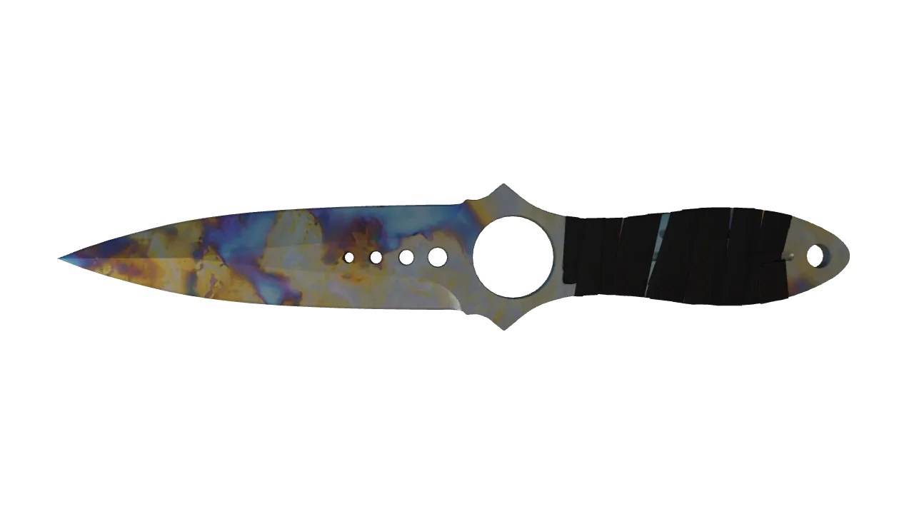 Skeleton Knife | Case Hardened seed #67, front