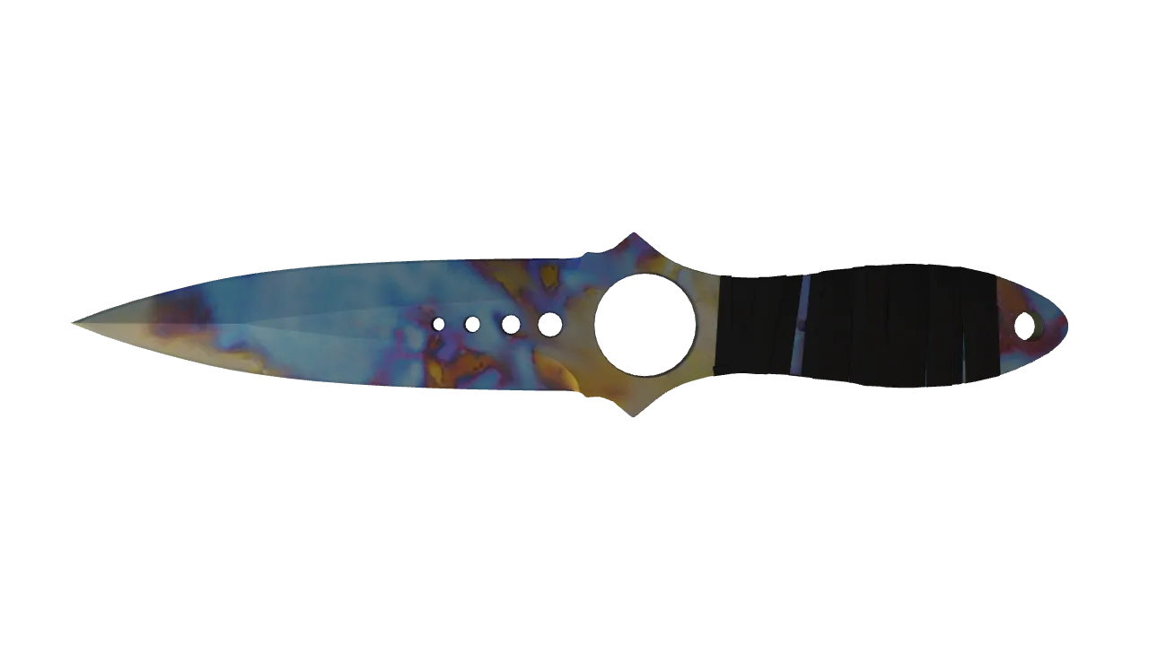 Skeleton Knife | Case Hardened seed #675, back