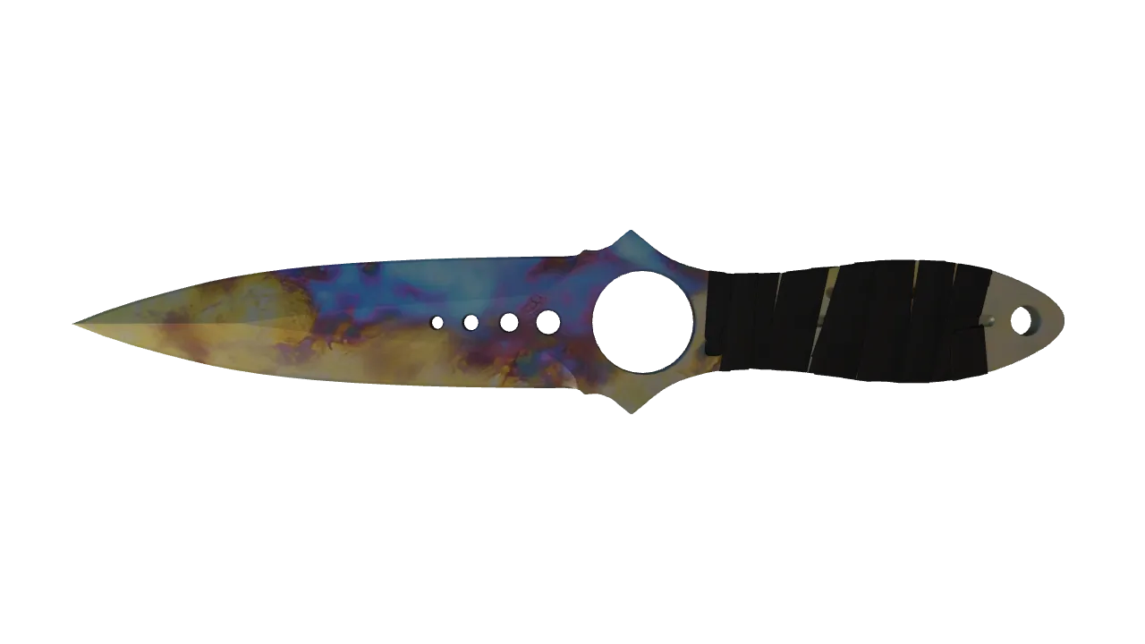 Skeleton Knife | Case Hardened seed #680, front