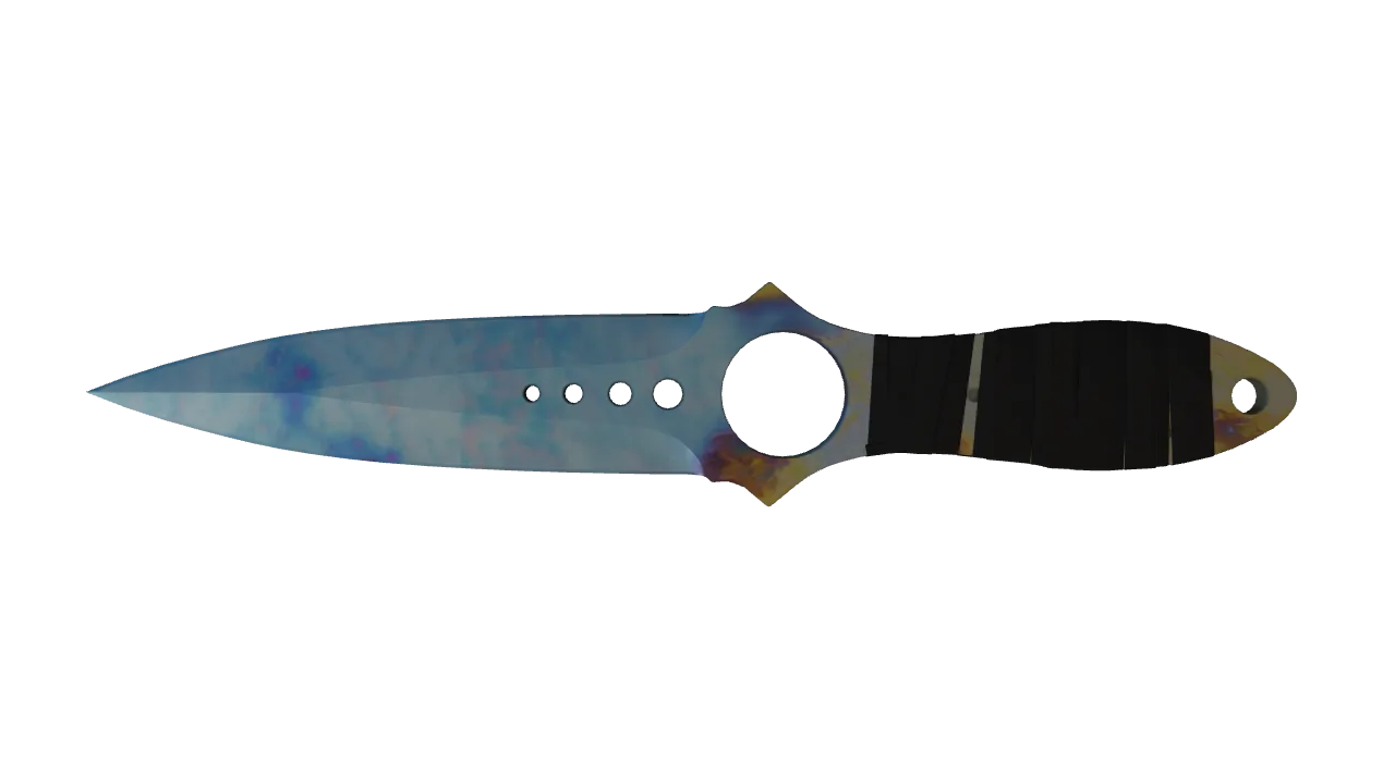 Skeleton Knife | Case Hardened seed #681, back