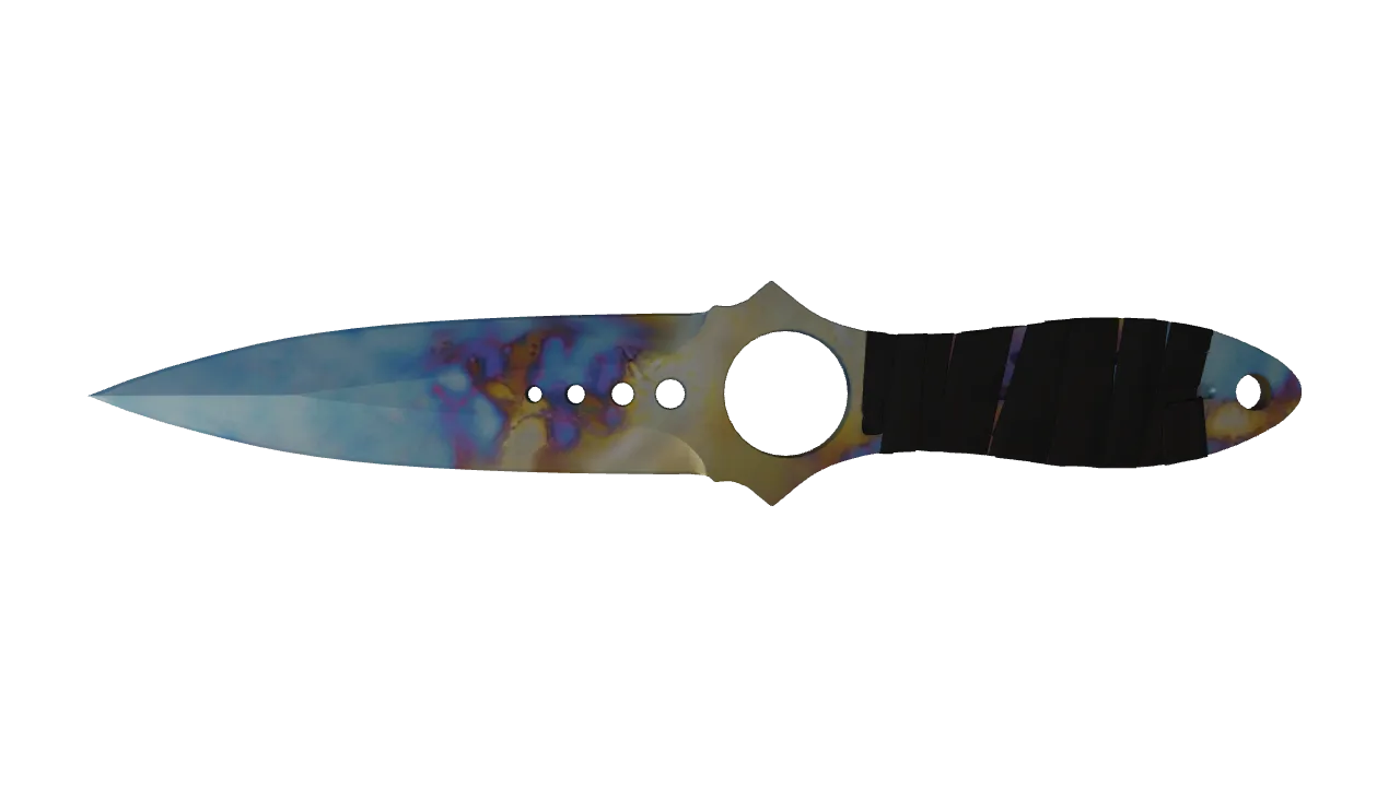 Skeleton Knife | Case Hardened seed #689, front