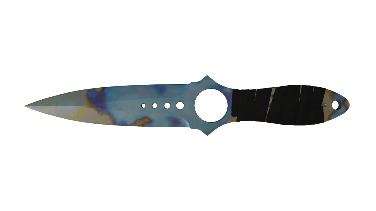Skeleton Knife | Case Hardened seed #693, front