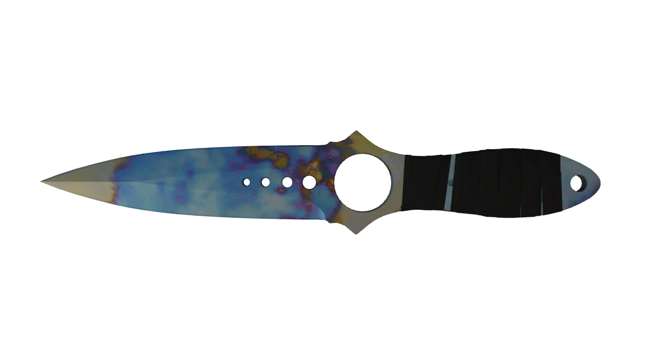 Skeleton Knife | Case Hardened seed #698, back
