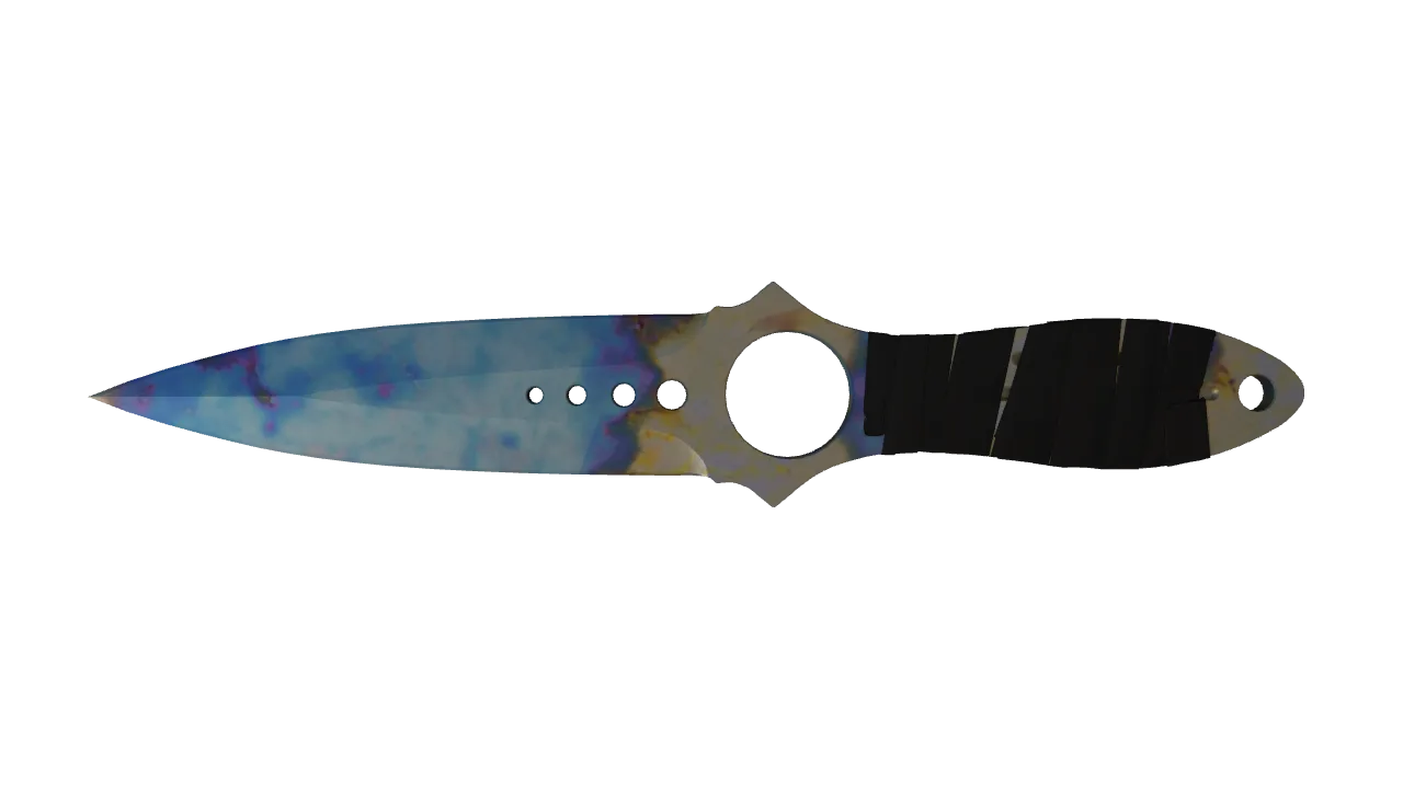 Skeleton Knife | Case Hardened seed #698, front