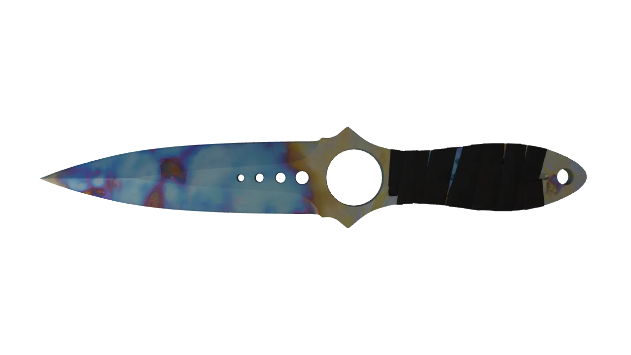 Skeleton Knife | Case Hardened seed #700, front