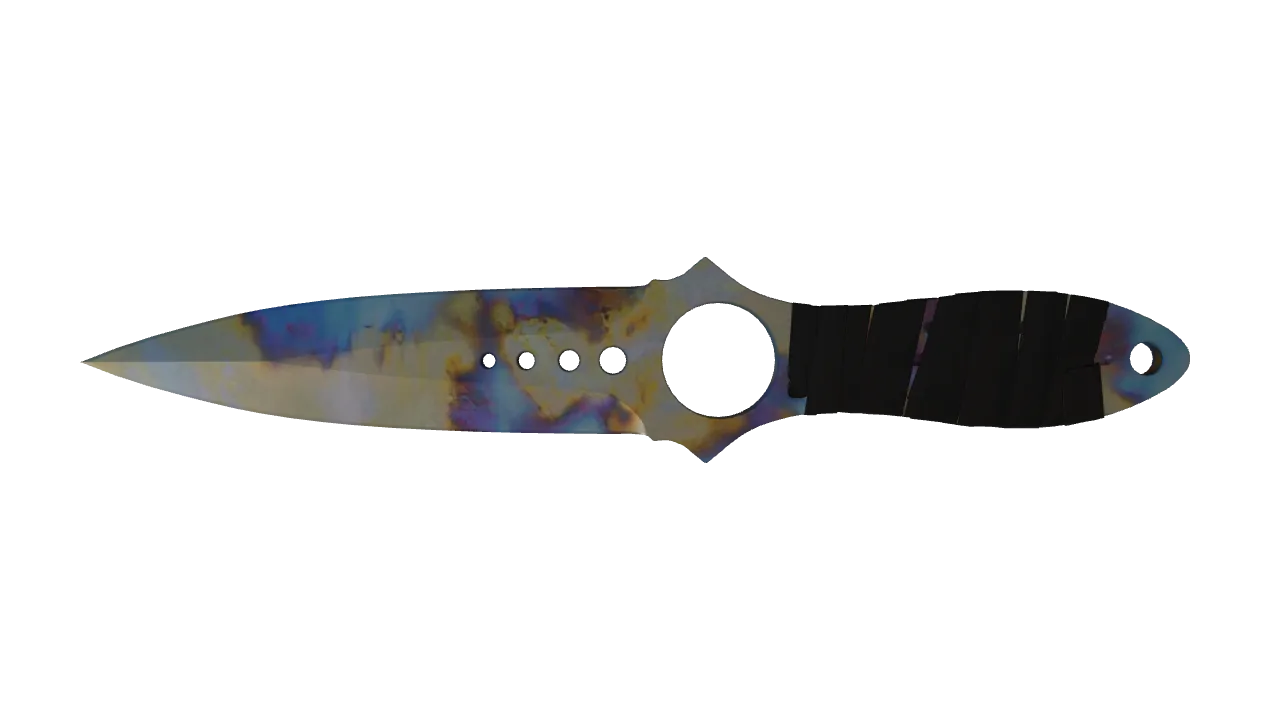 Skeleton Knife | Case Hardened seed #704, front
