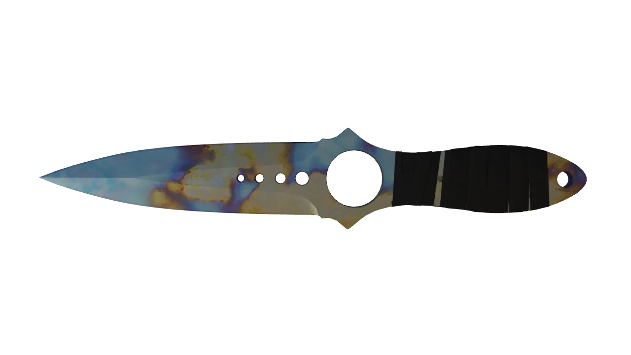 Skeleton Knife | Case Hardened seed #715, back