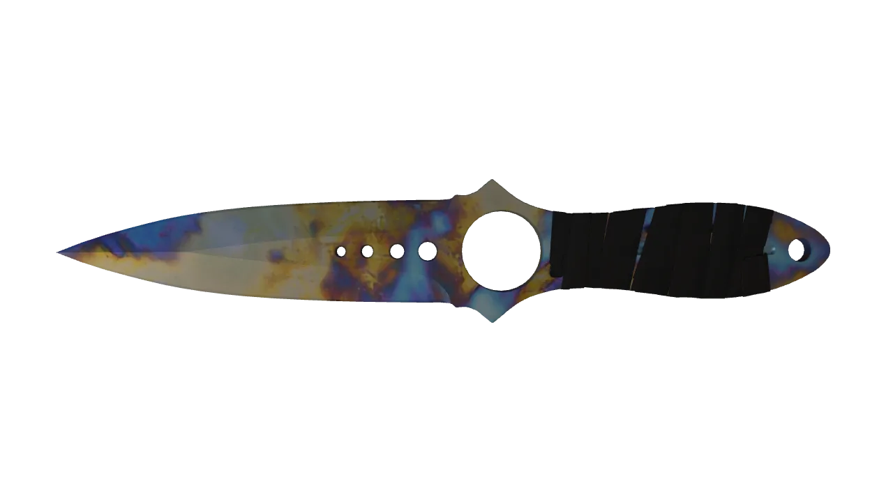 Skeleton Knife | Case Hardened seed #715, front