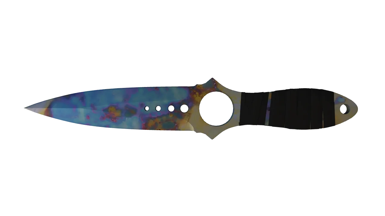 Skeleton Knife | Case Hardened seed #719, back