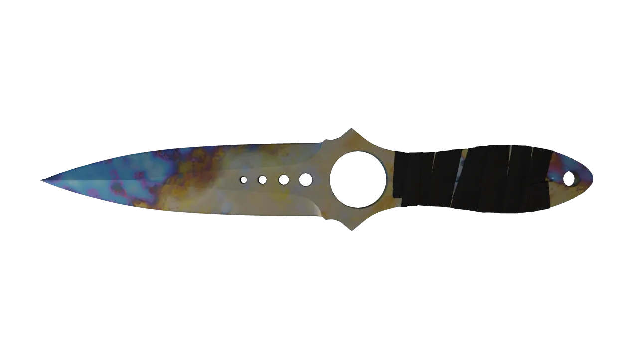 Skeleton Knife | Case Hardened seed #719, front