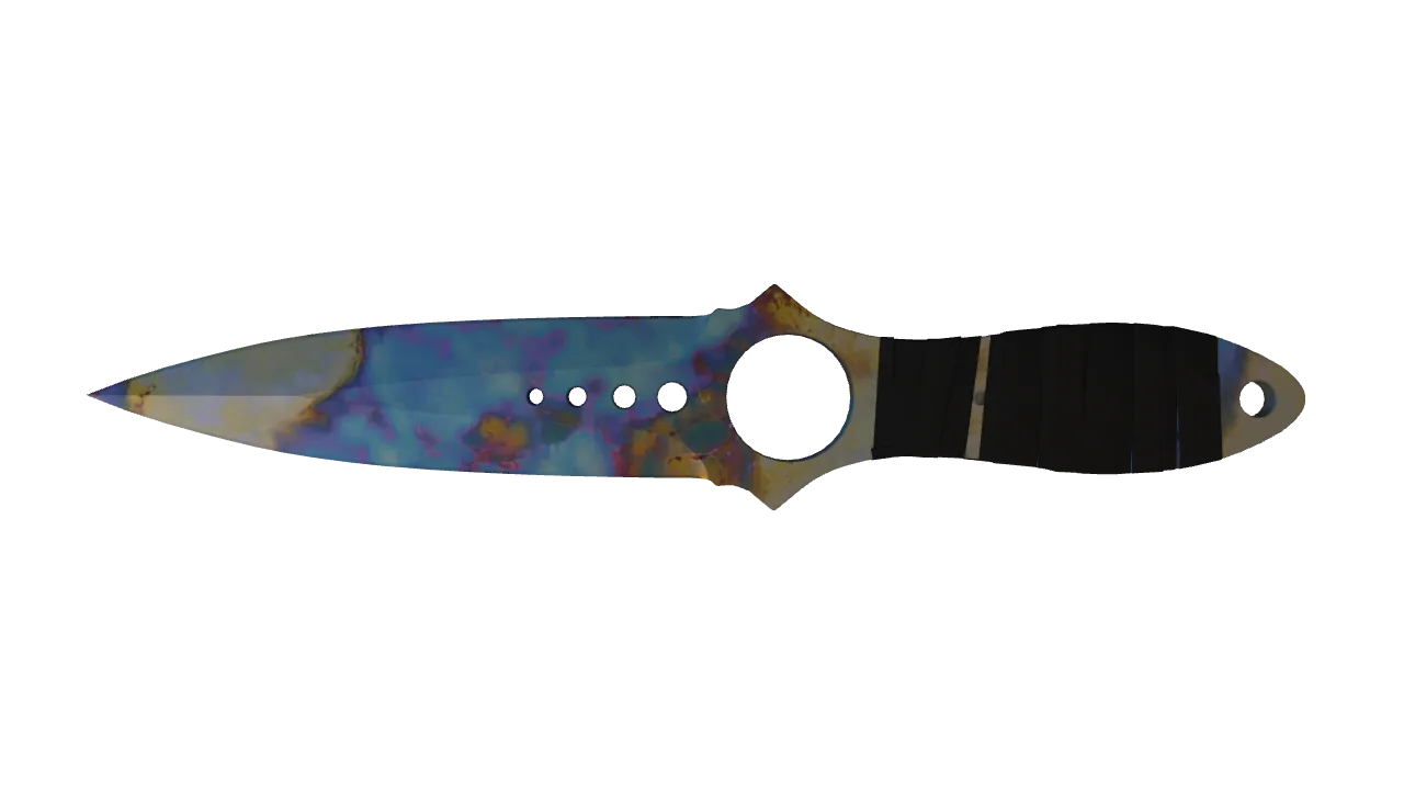 Skeleton Knife | Case Hardened seed #740, back