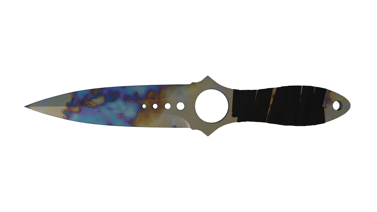 Skeleton Knife | Case Hardened seed #740, front
