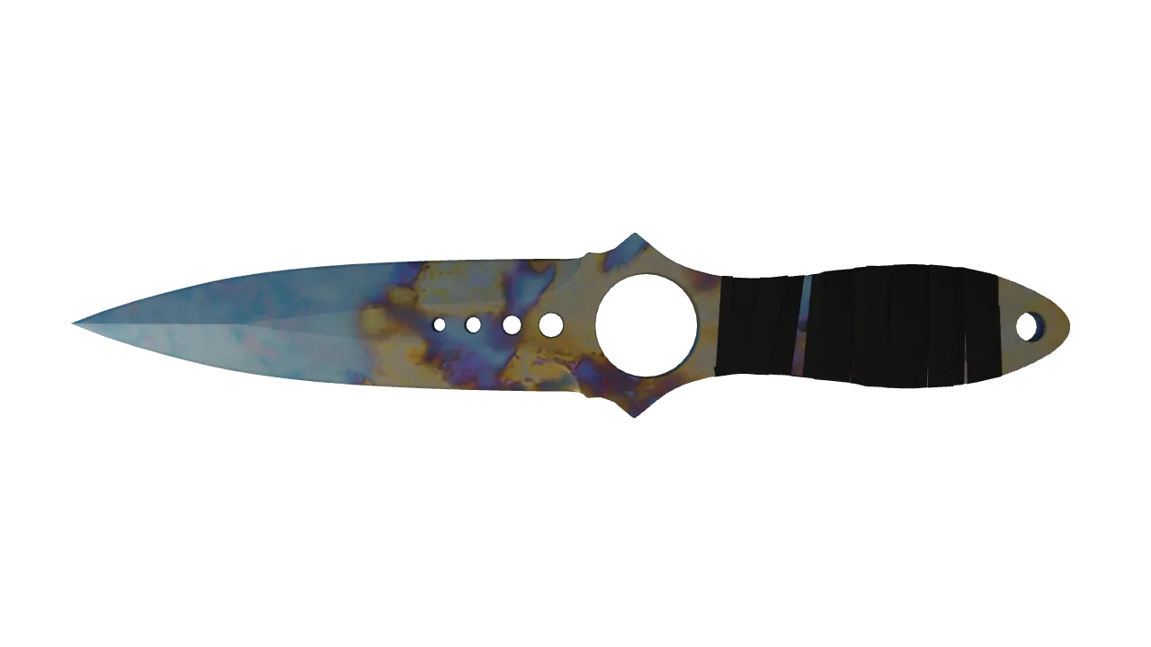 Skeleton Knife | Case Hardened seed #750, back