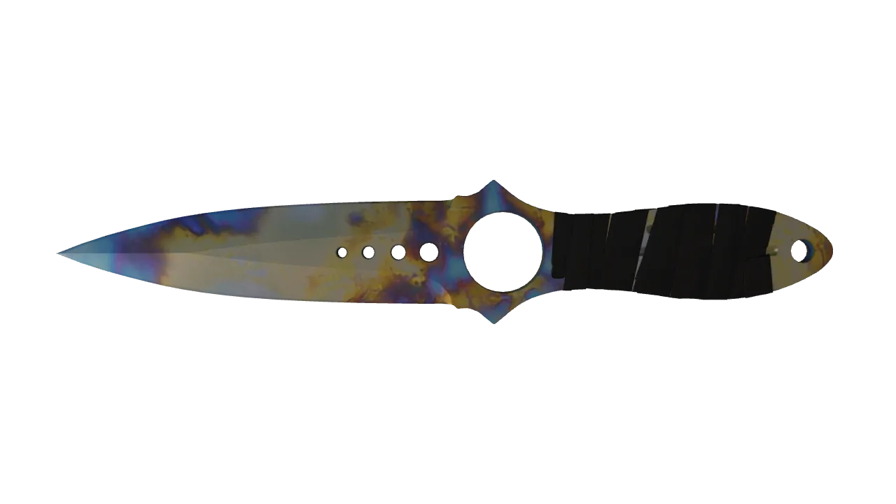 Skeleton Knife | Case Hardened seed #750, front