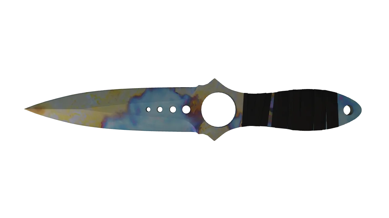 Skeleton Knife | Case Hardened seed #776, back