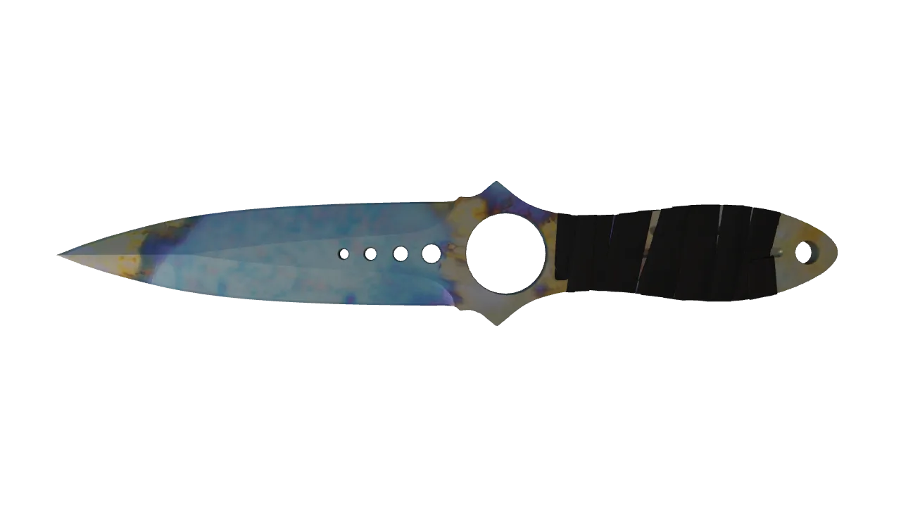 Skeleton Knife | Case Hardened seed #776, front