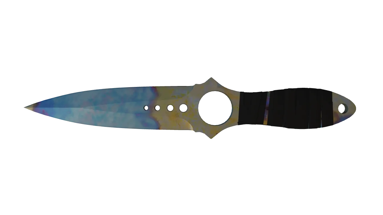 Skeleton Knife | Case Hardened seed #797, back