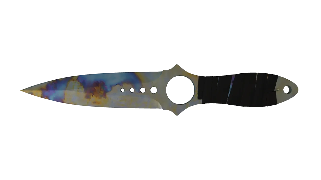 Skeleton Knife | Case Hardened seed #797, front