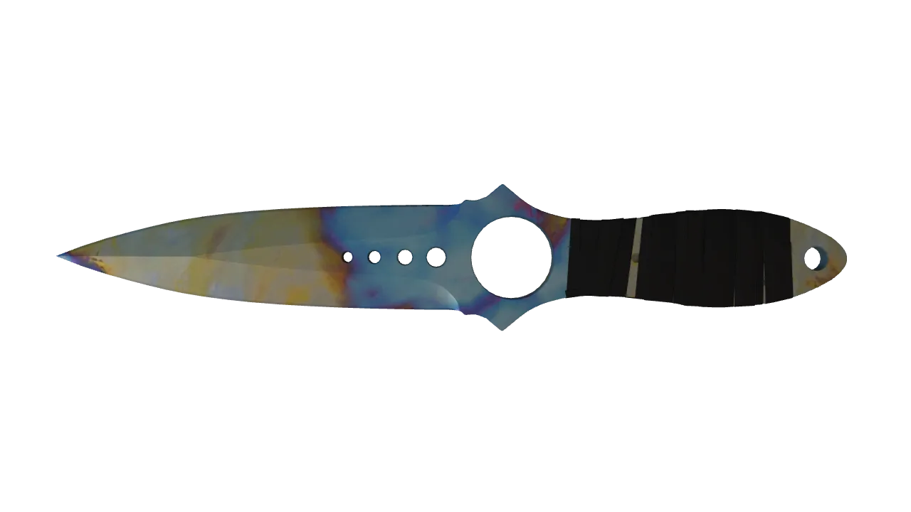 Skeleton Knife | Case Hardened seed #805, back
