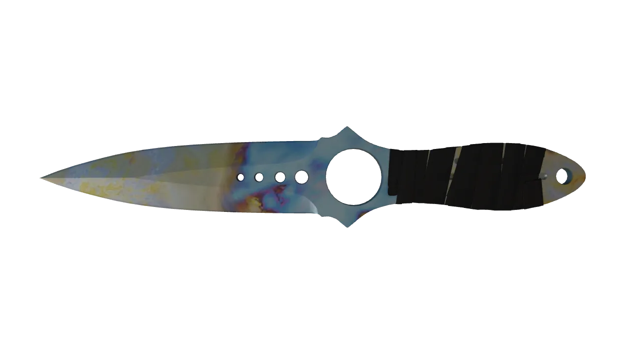 Skeleton Knife | Case Hardened seed #805, front