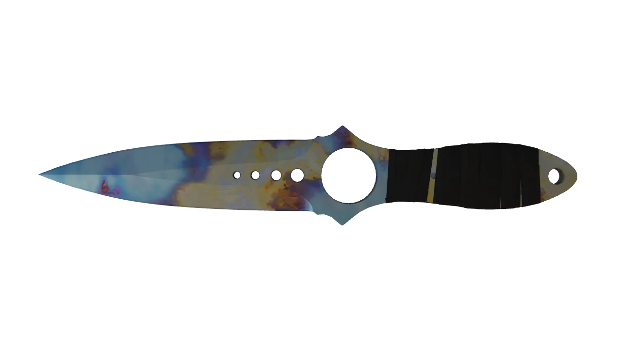 Skeleton Knife | Case Hardened seed #807, back
