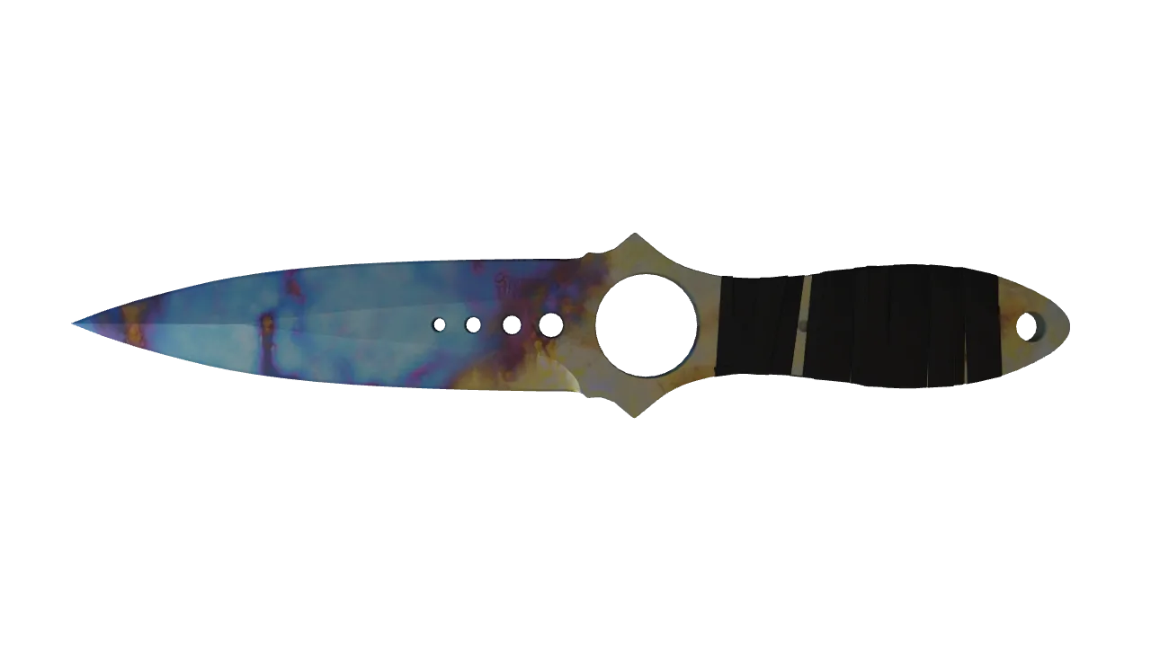 Skeleton Knife | Case Hardened seed #818, back