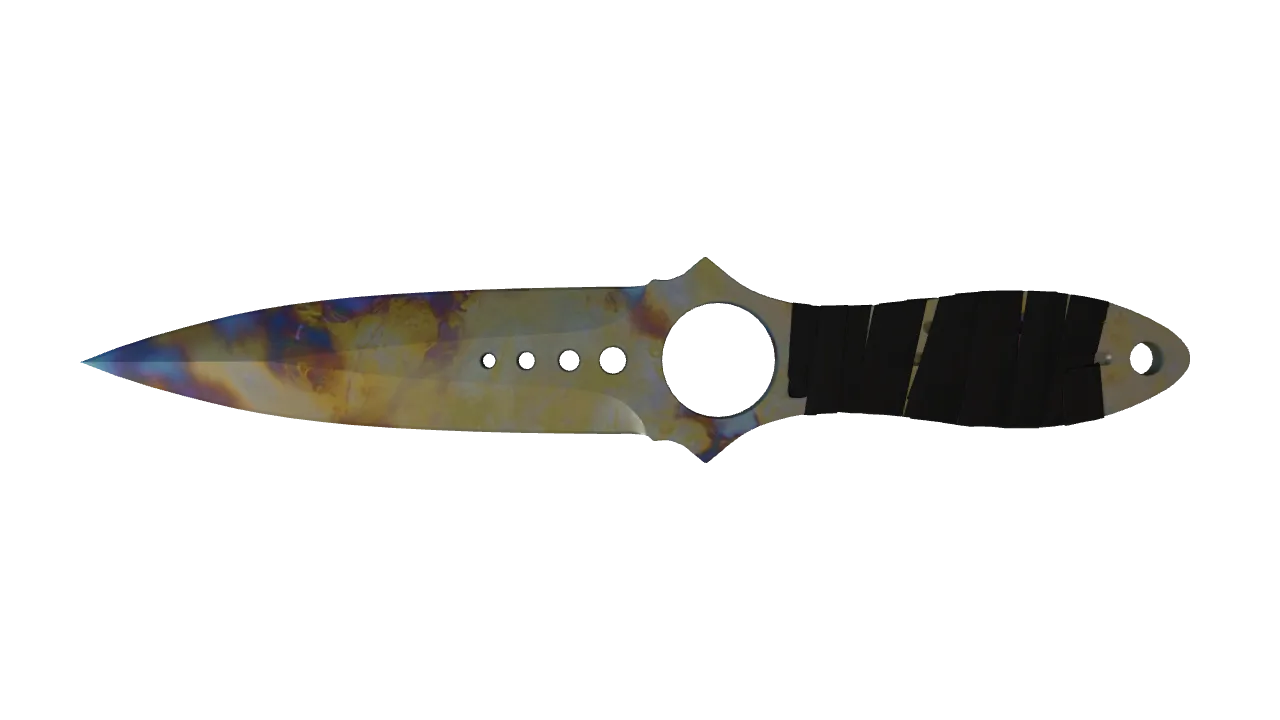 Skeleton Knife | Case Hardened seed #818, front