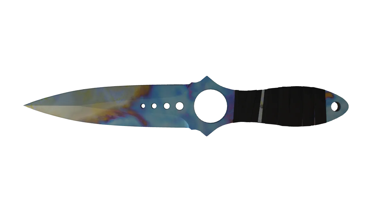 Skeleton Knife | Case Hardened seed #820, back