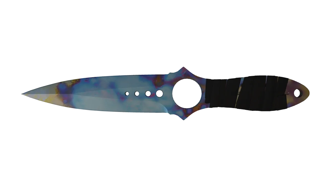 Skeleton Knife | Case Hardened seed #820, front