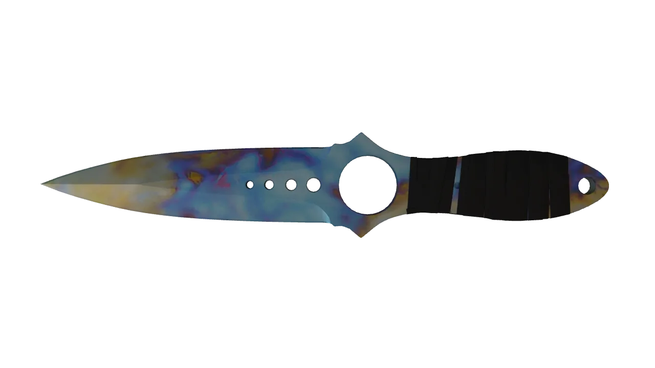 Skeleton Knife | Case Hardened seed #821, back