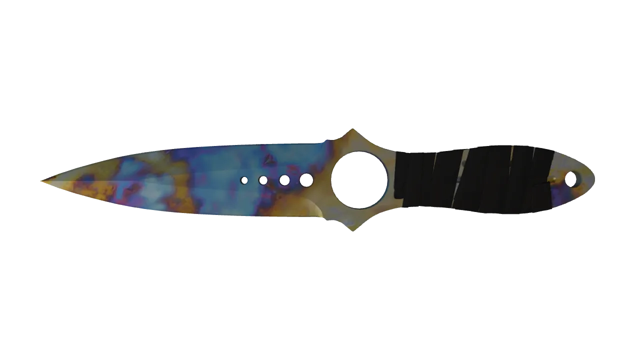 Skeleton Knife | Case Hardened seed #821, front