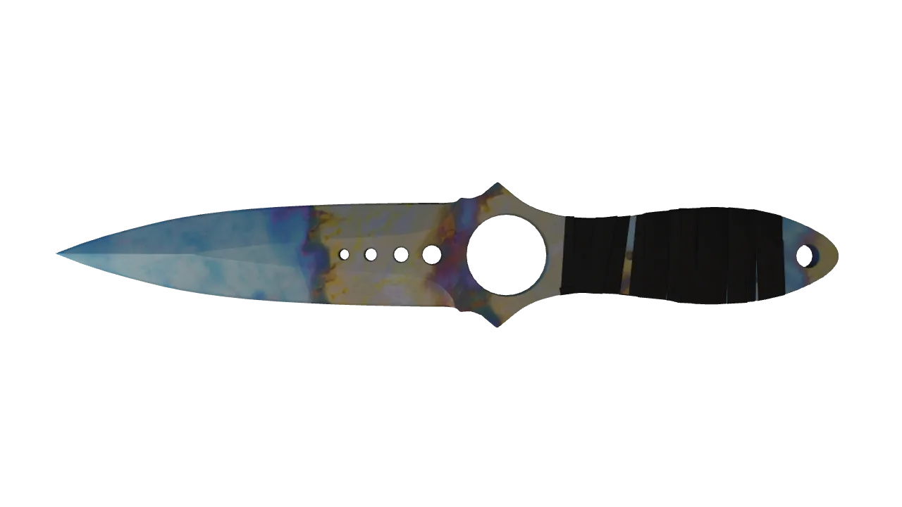 Skeleton Knife | Case Hardened seed #828, back