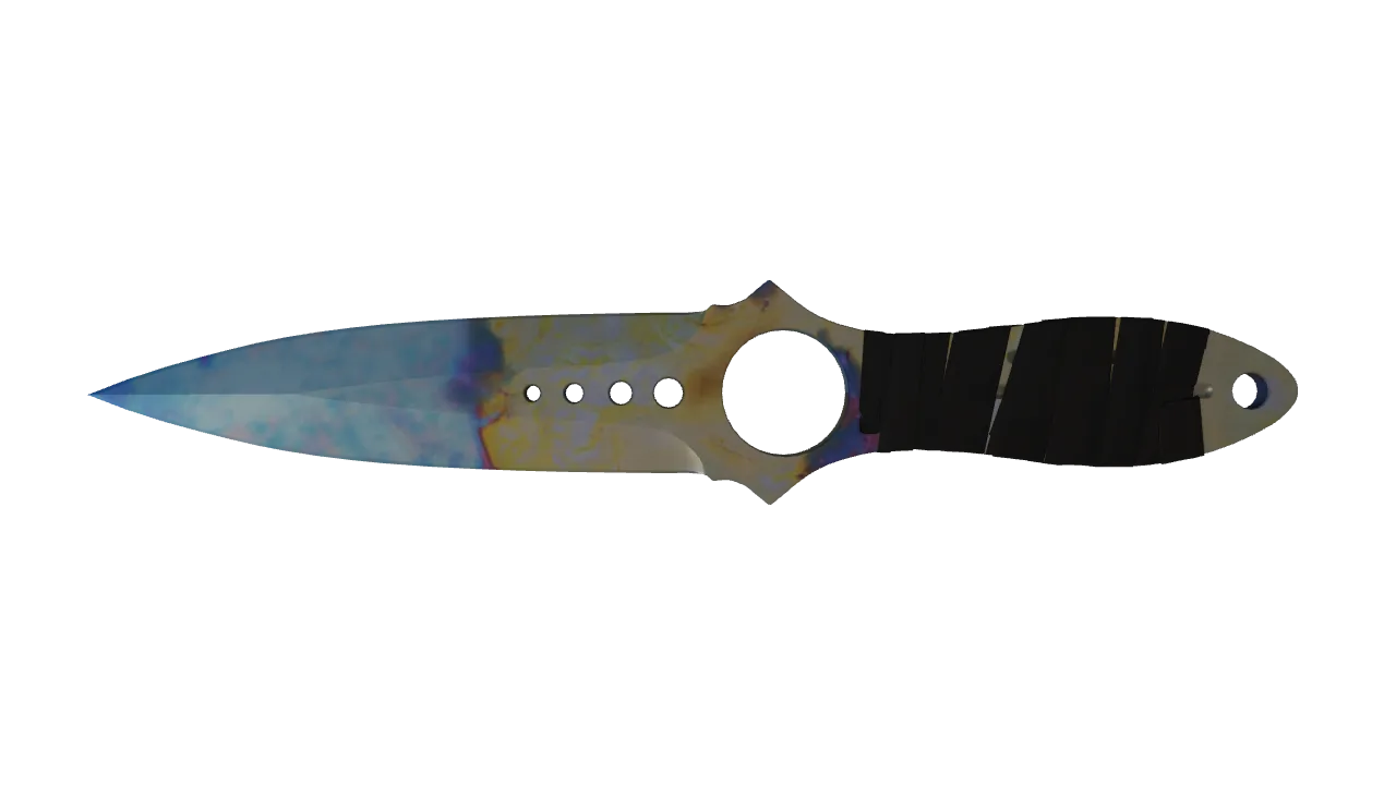Skeleton Knife | Case Hardened seed #828, front