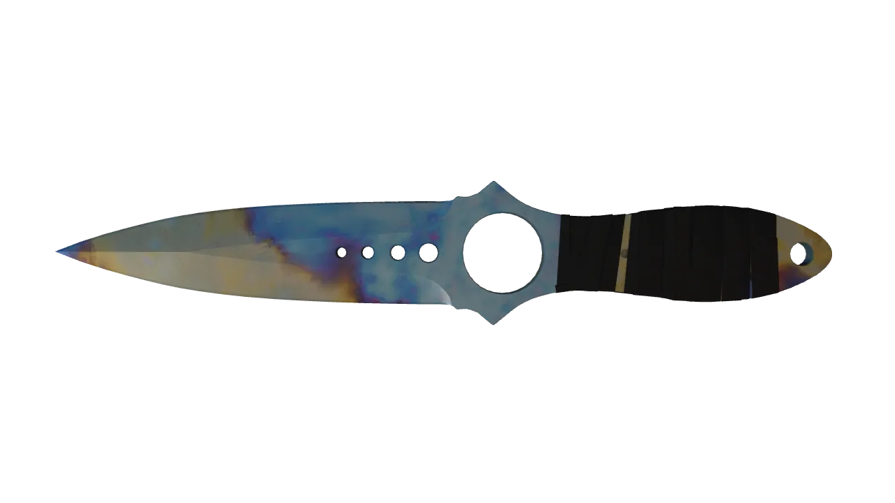 Skeleton Knife | Case Hardened seed #837, back