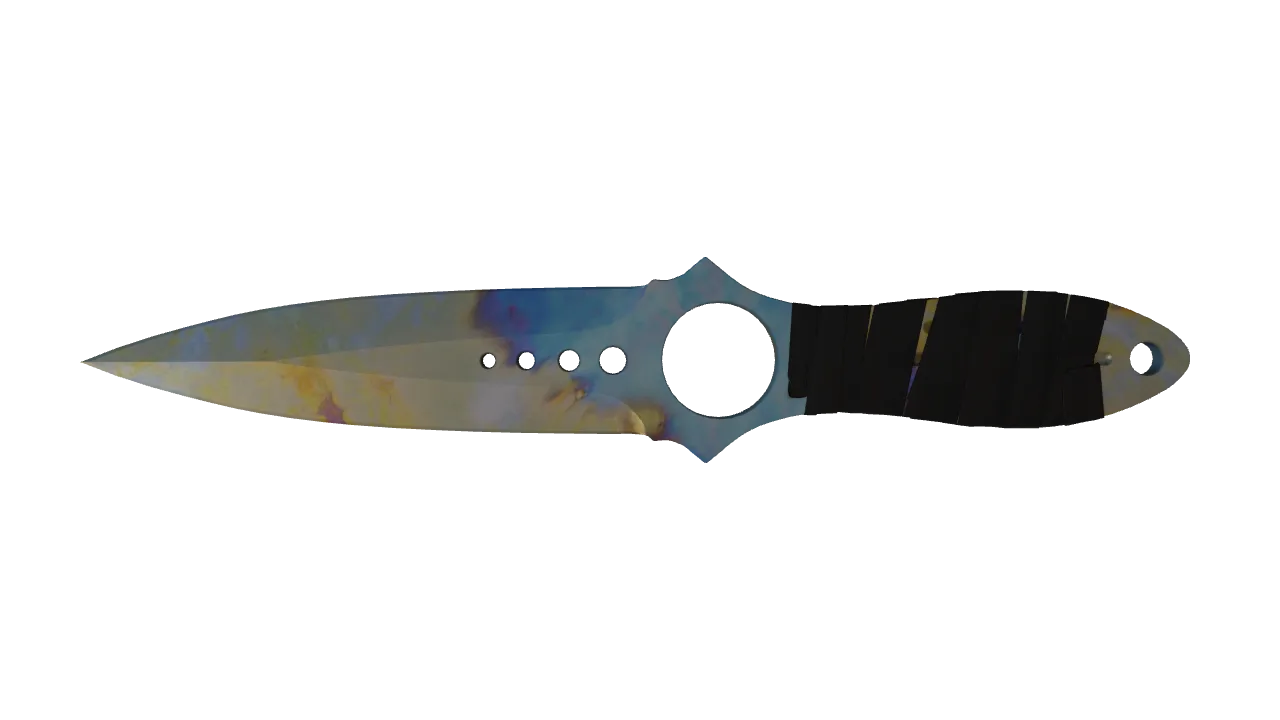 Skeleton Knife | Case Hardened seed #837, front