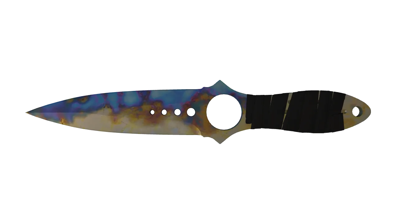 Skeleton Knife | Case Hardened seed #84, front