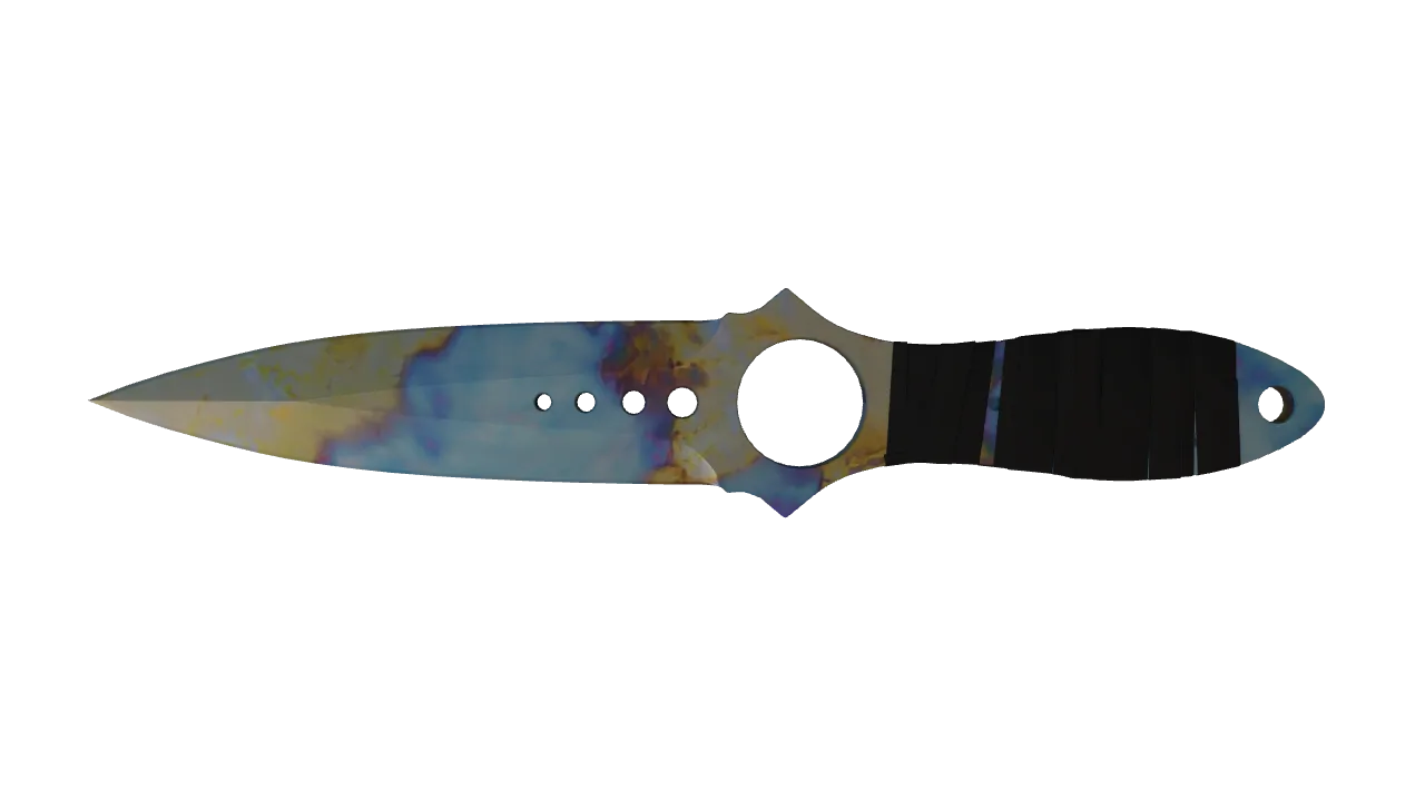 Skeleton Knife | Case Hardened seed #853, back
