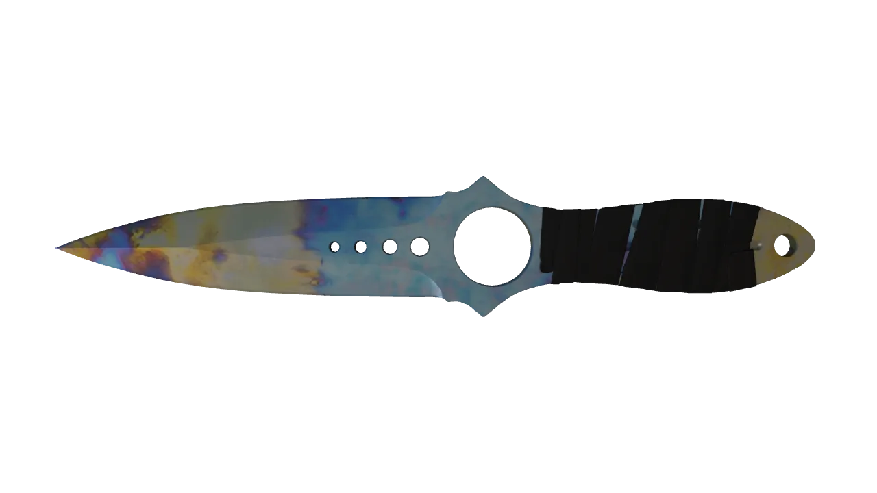 Skeleton Knife | Case Hardened seed #866, front