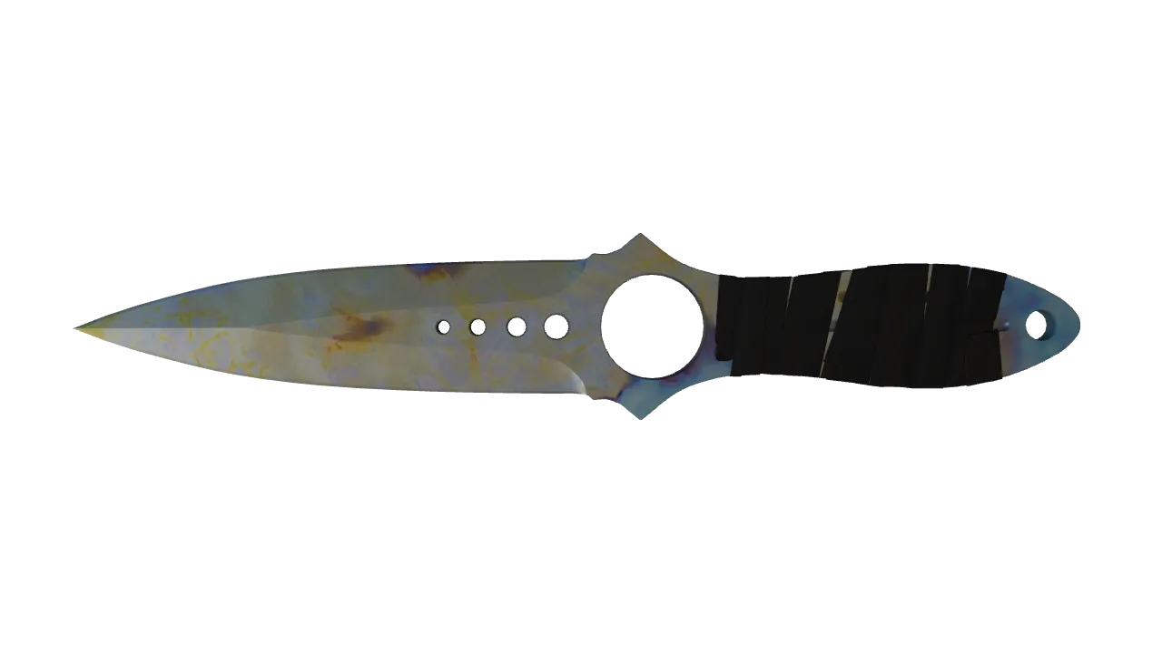 Skeleton Knife | Case Hardened seed #867, front