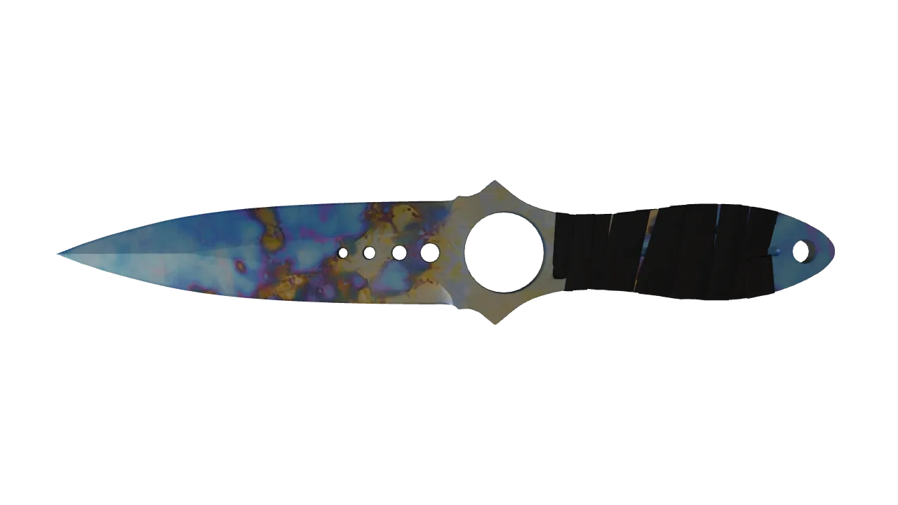 Skeleton Knife | Case Hardened seed #872, front