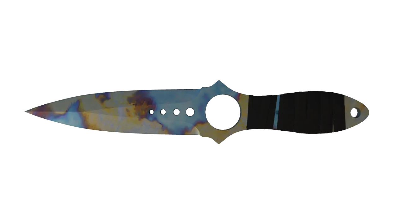 Skeleton Knife | Case Hardened seed #878, back