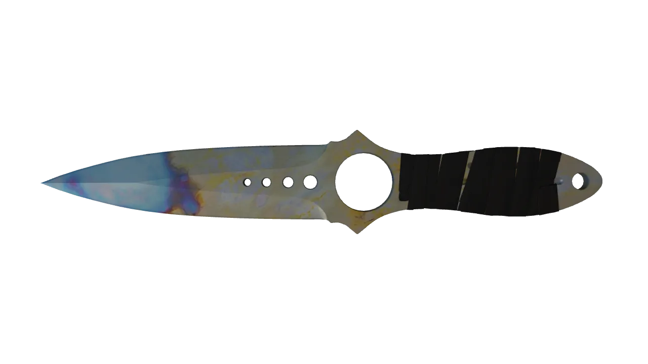 Skeleton Knife | Case Hardened seed #878, front