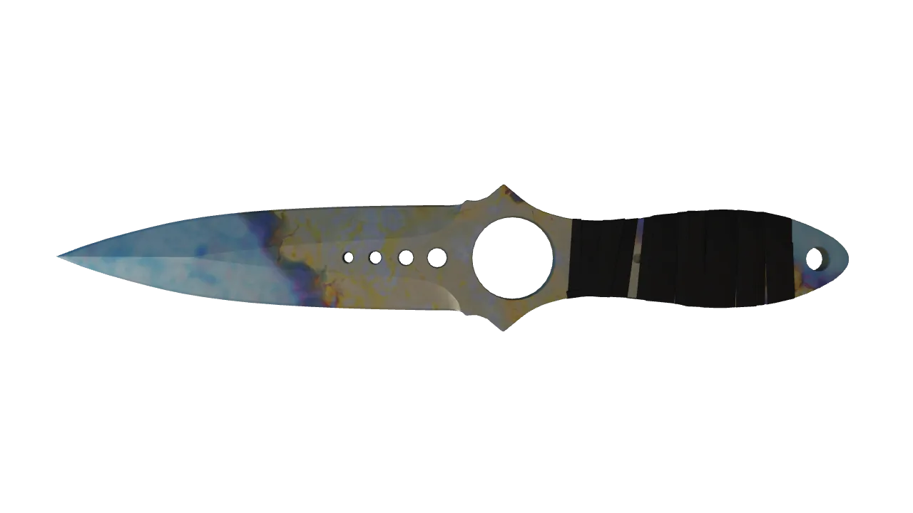 Skeleton Knife | Case Hardened seed #879, back