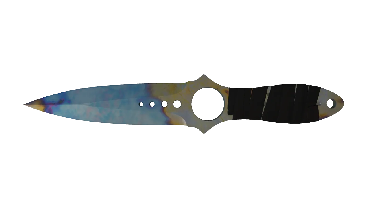 Skeleton Knife | Case Hardened seed #879, front
