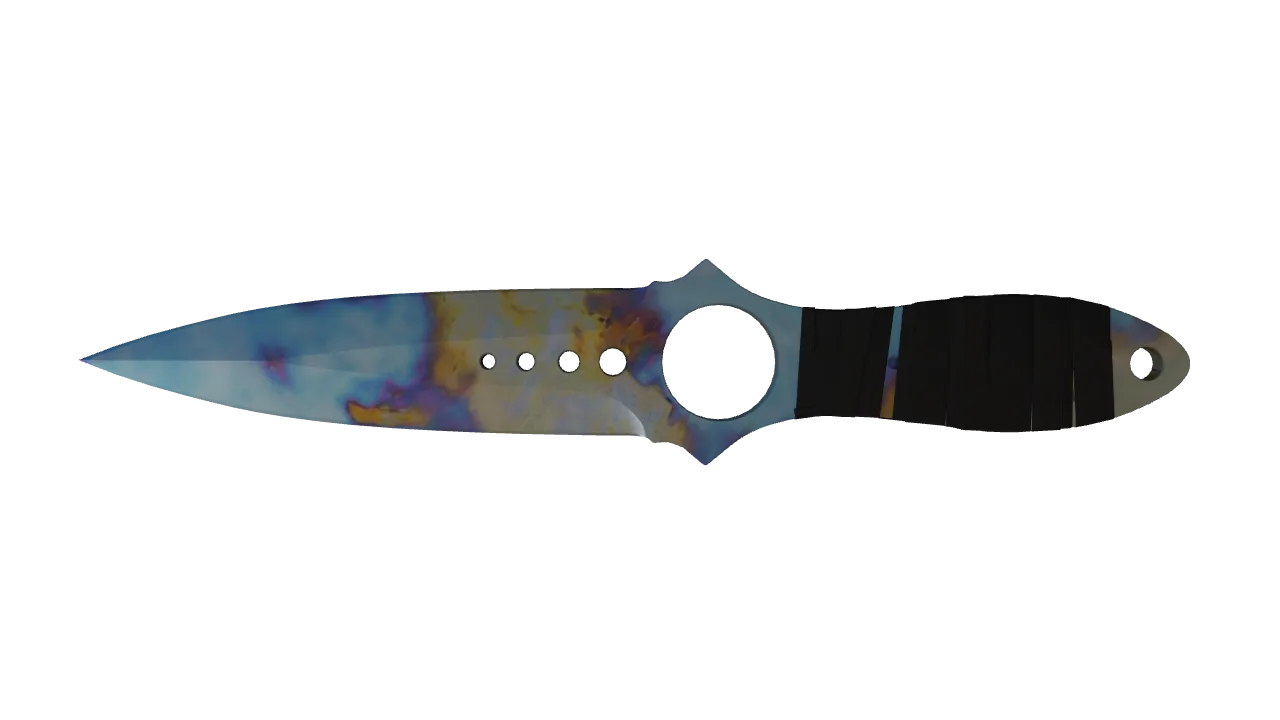 Skeleton Knife | Case Hardened seed #887, back