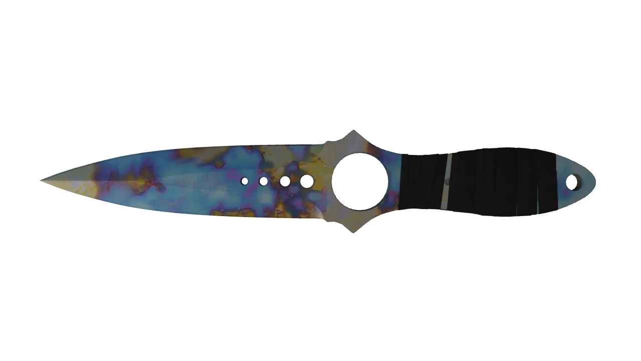 Skeleton Knife | Case Hardened seed #902, back