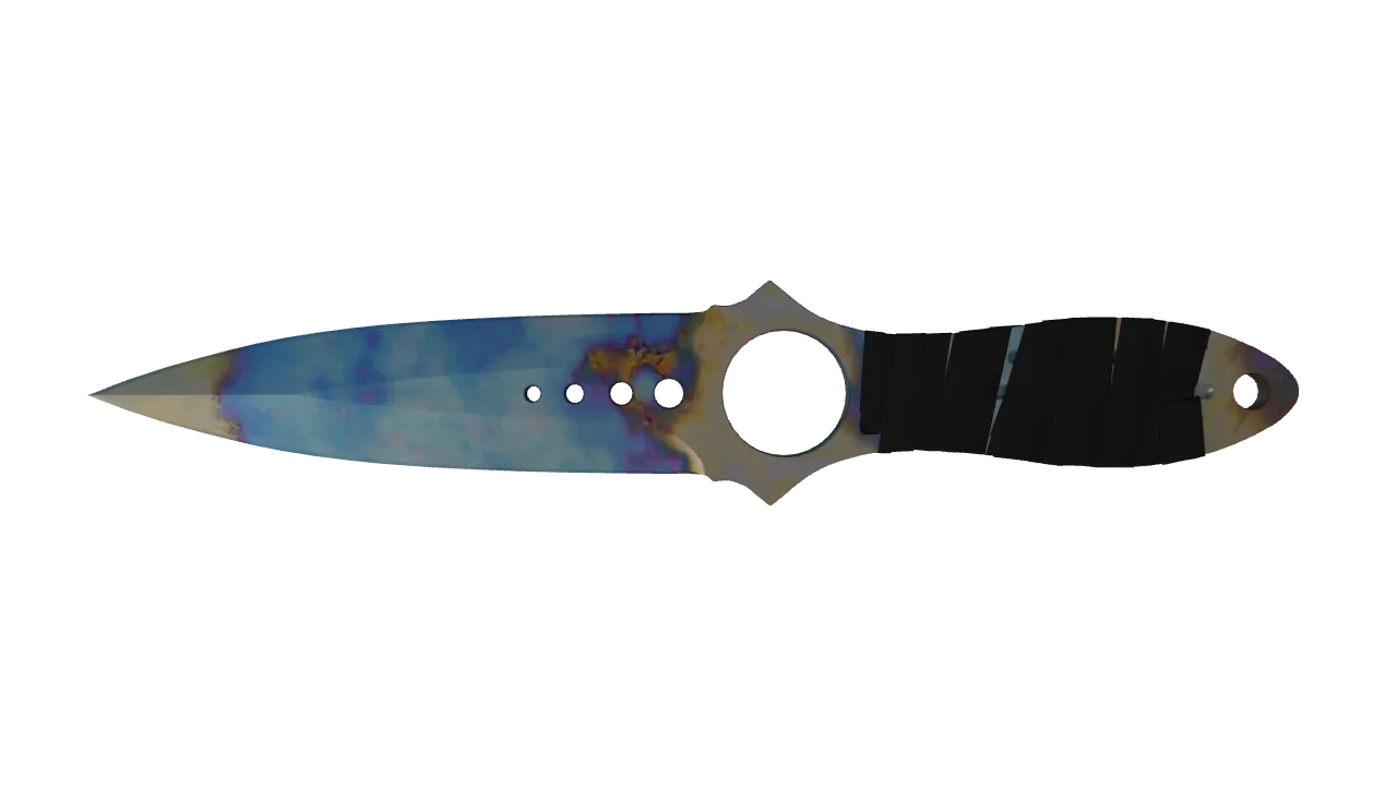 Skeleton Knife | Case Hardened seed #902, front