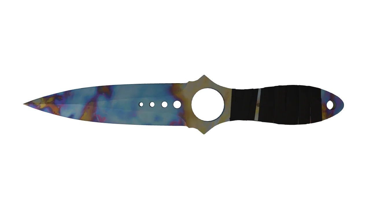 Skeleton Knife | Case Hardened seed #91, back